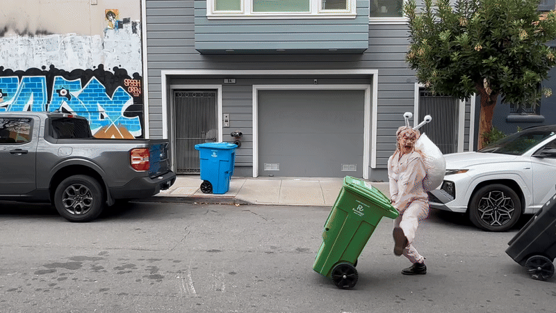 Snails dancing to Danceoween music
